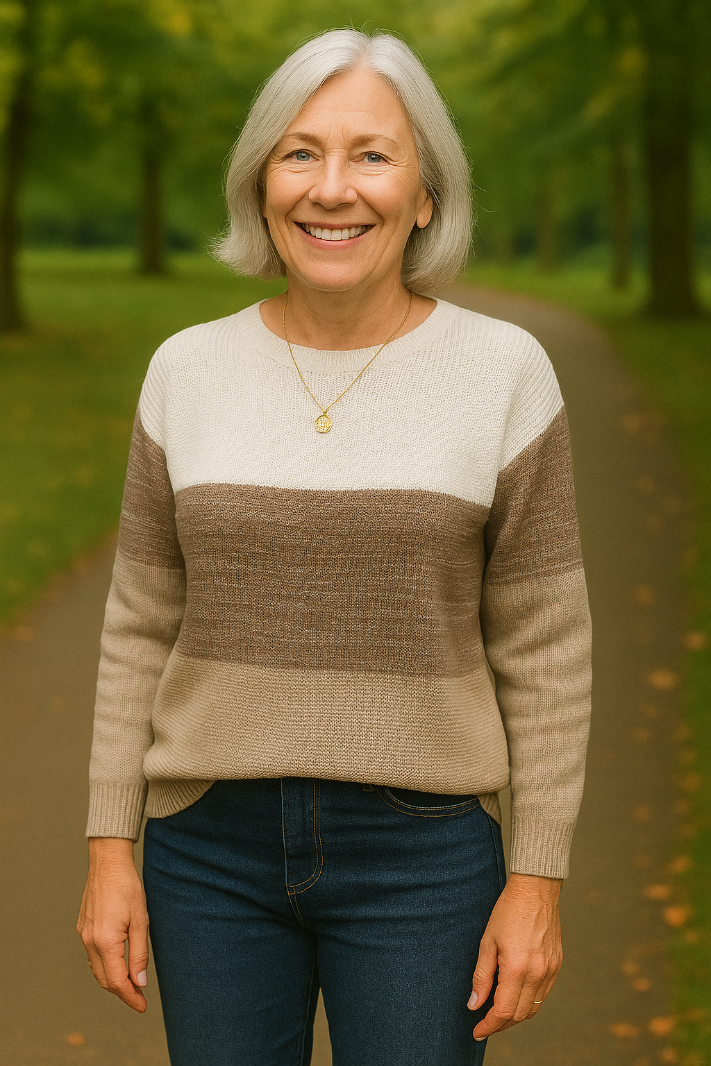 Mia – Sweter z Efektem Ombre